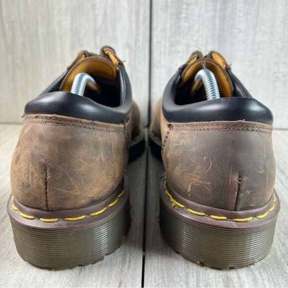 MIE Dr. Martens Docs 8053 England Brown Leather Shoes Men’s Size US 12 UK 11 - Picture 7 of 10